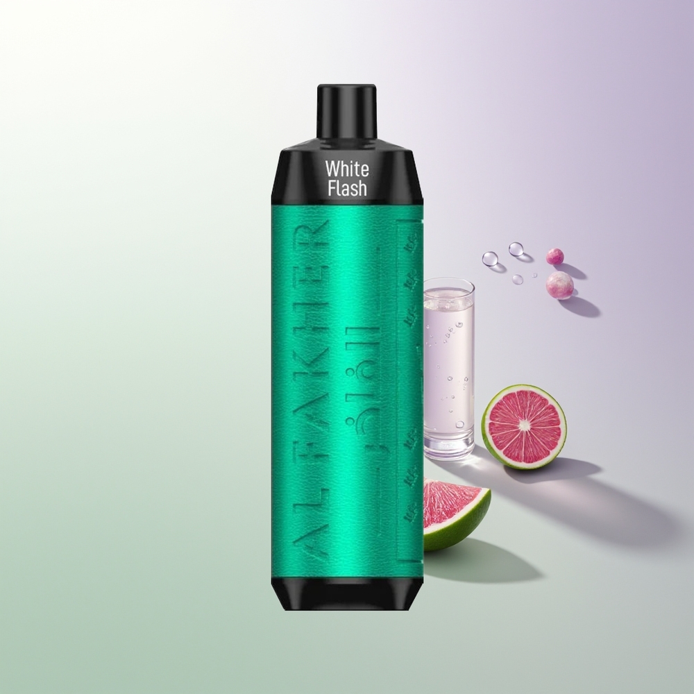 Al Fakher Crown Bar 8000 Crystal Jednokratna Vape 600mah 18ml 5mg 0.6 ohm Bela Munja
