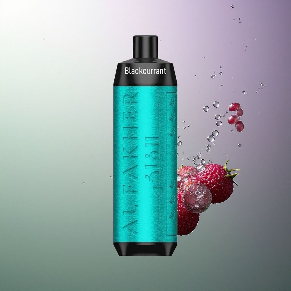 Al Fakher Crown Bar 8000 Crystal Jednokratna Vape Crna Ribizla Led 600mAh 18ml 5mg 0.6ohm