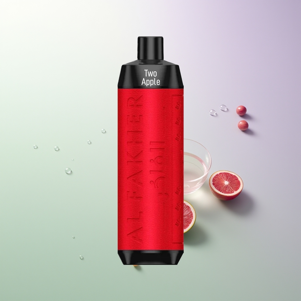 Al Fakher Crown Bar 8000 Crystal Jednokratna Vape Dve Jabuke (600mAh, 18ml, 5mg, 0.6ohm, 8000 Pufova, USB Type-C)