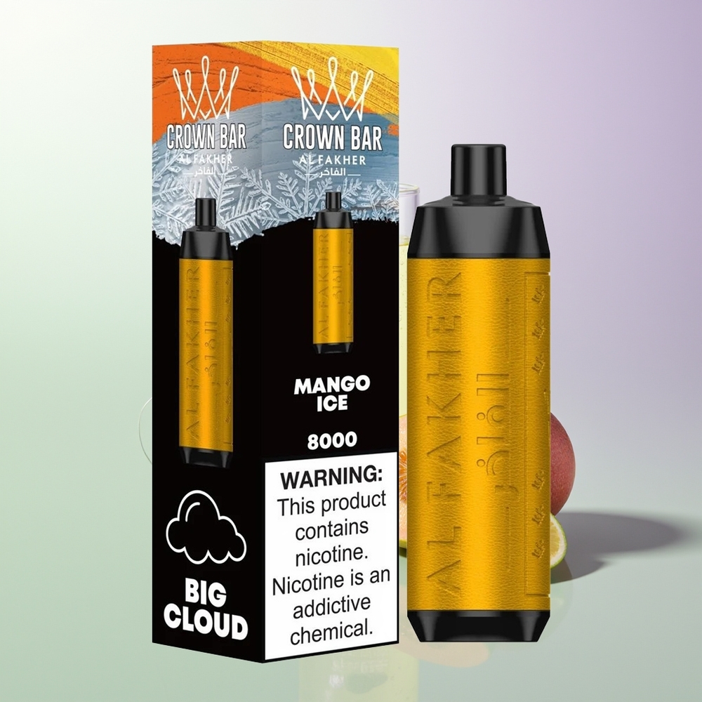 Al Fakher Crown Bar 8000 Crystal Jednokratna Vape Mango Led