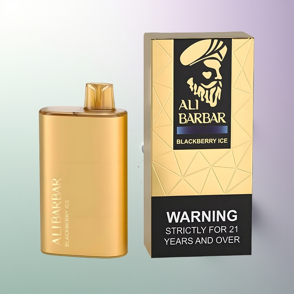 Alibarbar Rich 8000 Pufova Jednokratna Vape 20ml 2000mAh 1.1 Ohm Crna Jagoda Led