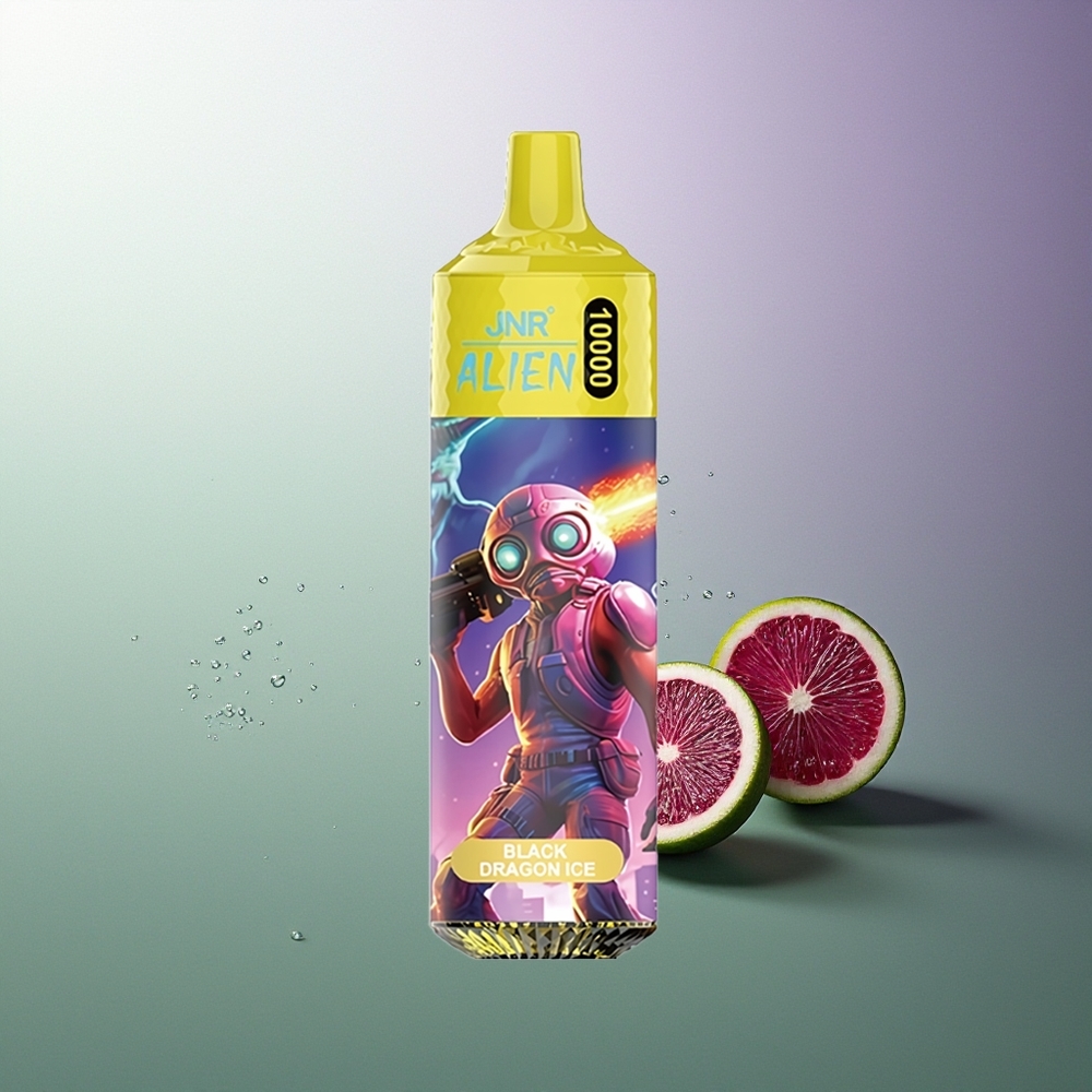JNR Alien 10000 Puffs LED RGB Brzi Punjenje Tip-C Crni Zmaj Led Srbija Dobavljači