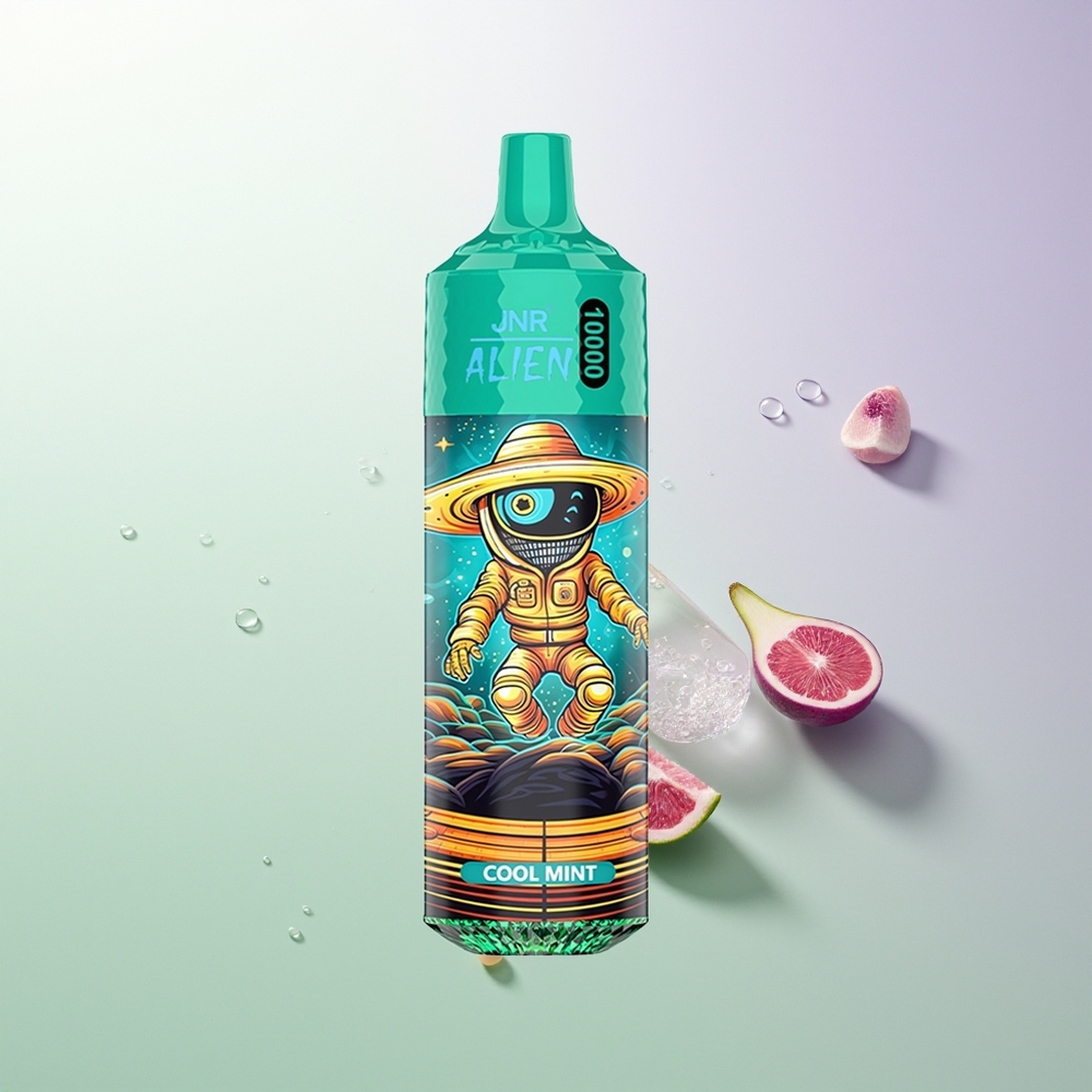 JNR Alien 10000 Pufova 850mAh 1.2 Ohm Mesh 20ml Tip-C Cool Mint