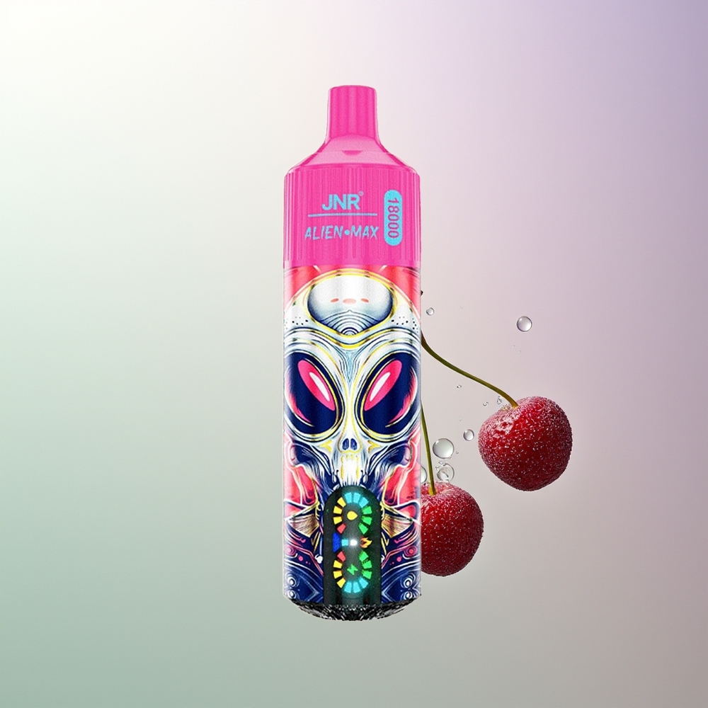 JNR Alien Max 18000 Puffs Dual Mesh Coil LED Display Trešnja Bobica Srbijanski Dobavljači