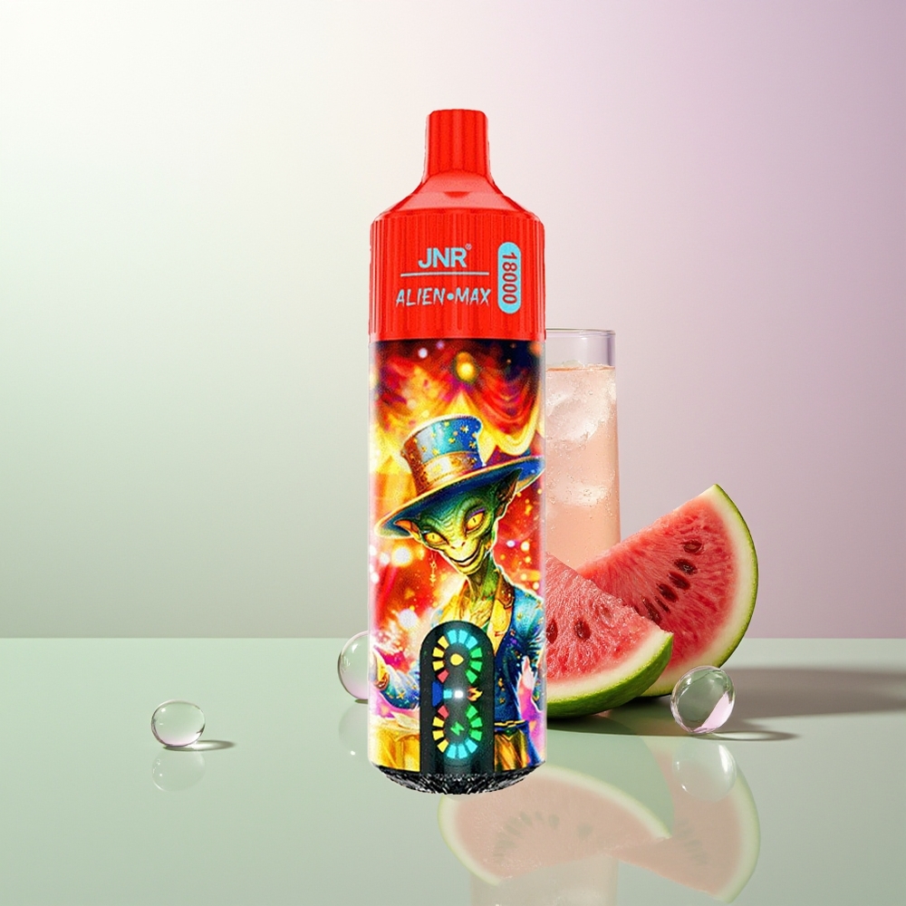 JNR Alien Max 18000 Puffs Dual Mesh Coil LED Display Watermelon Ice