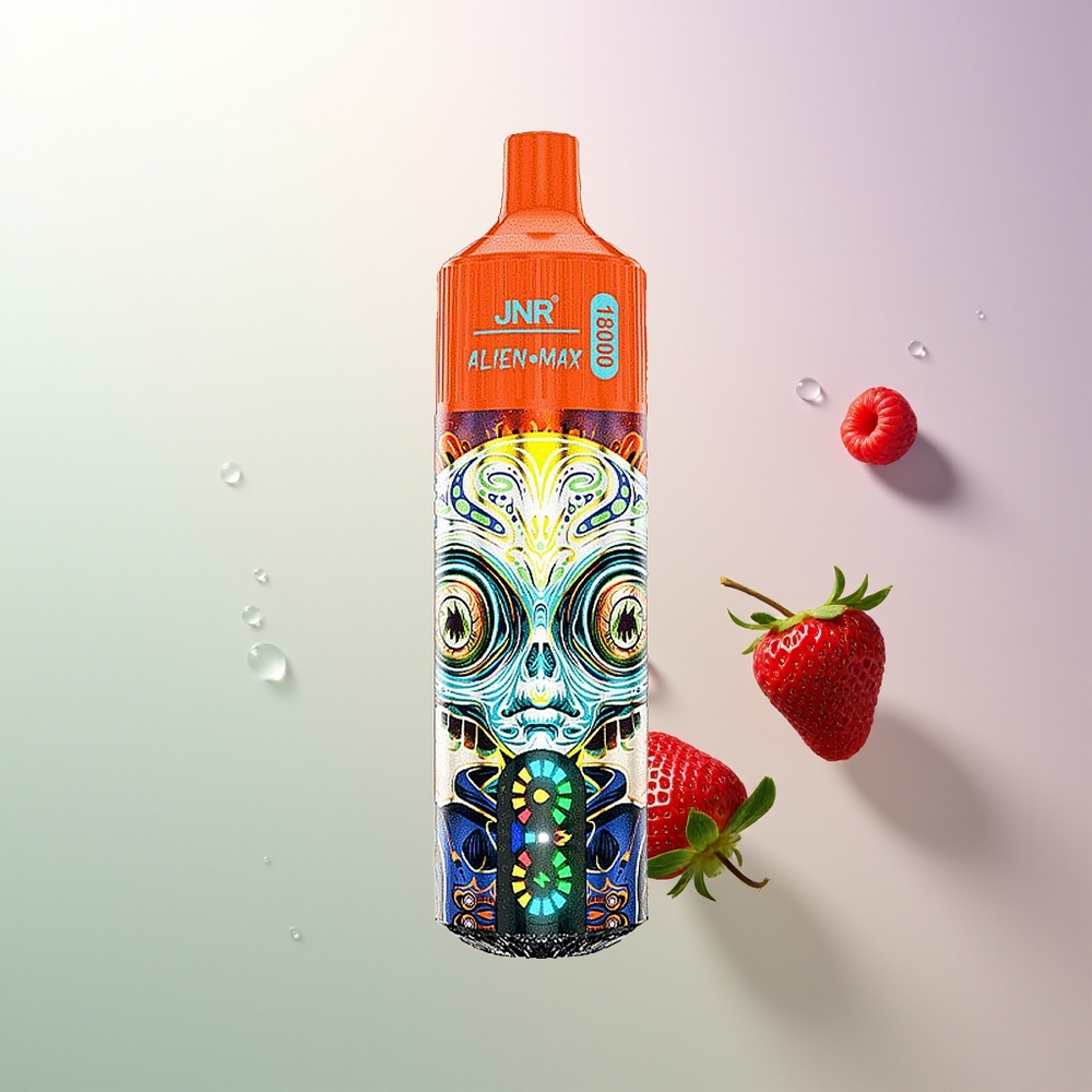JNR Alien Max 18000 Puffs Dual Mesh LED Tip 28ml Jagoda Malina Trešnja