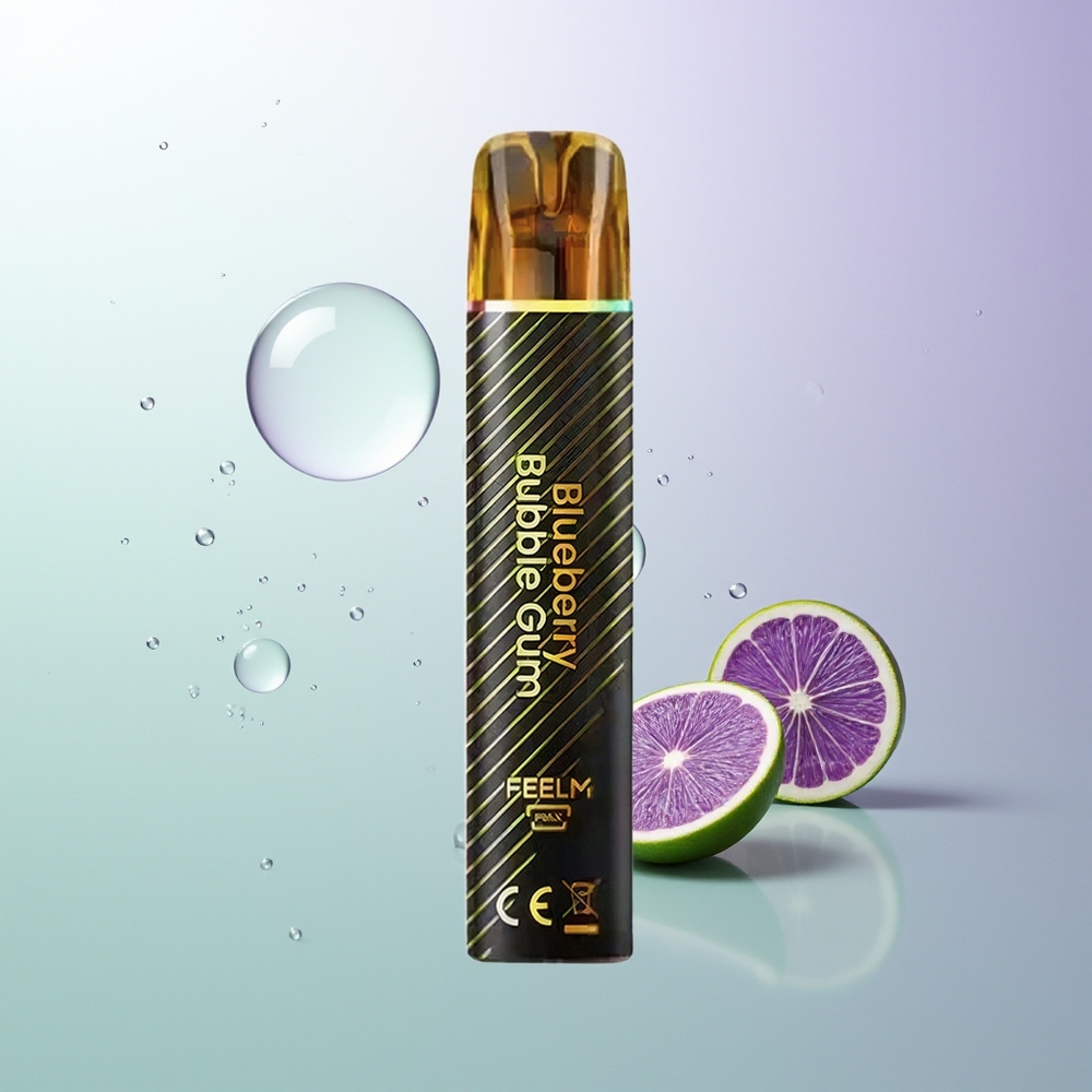 JNR Black&Golden 800 Pufova 550mAh 2ml E-Liquid Bez Punjenja 2% Nikotina Plava Jagoda Žvakaća Guma