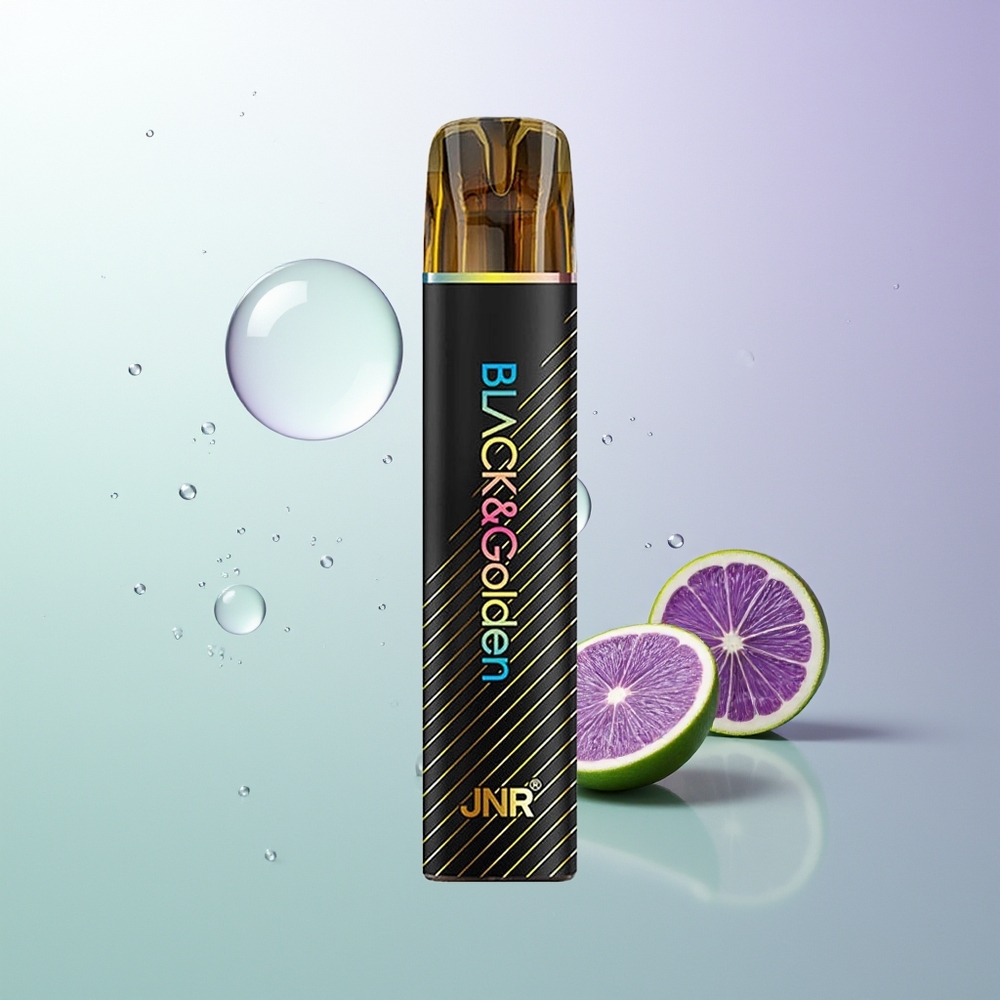 JNR Black&Golden 800 Pufova 550mAh 2ml E-Liquid Bez Punjenja 2% Nikotina Plava Jagoda Žvakaća Guma