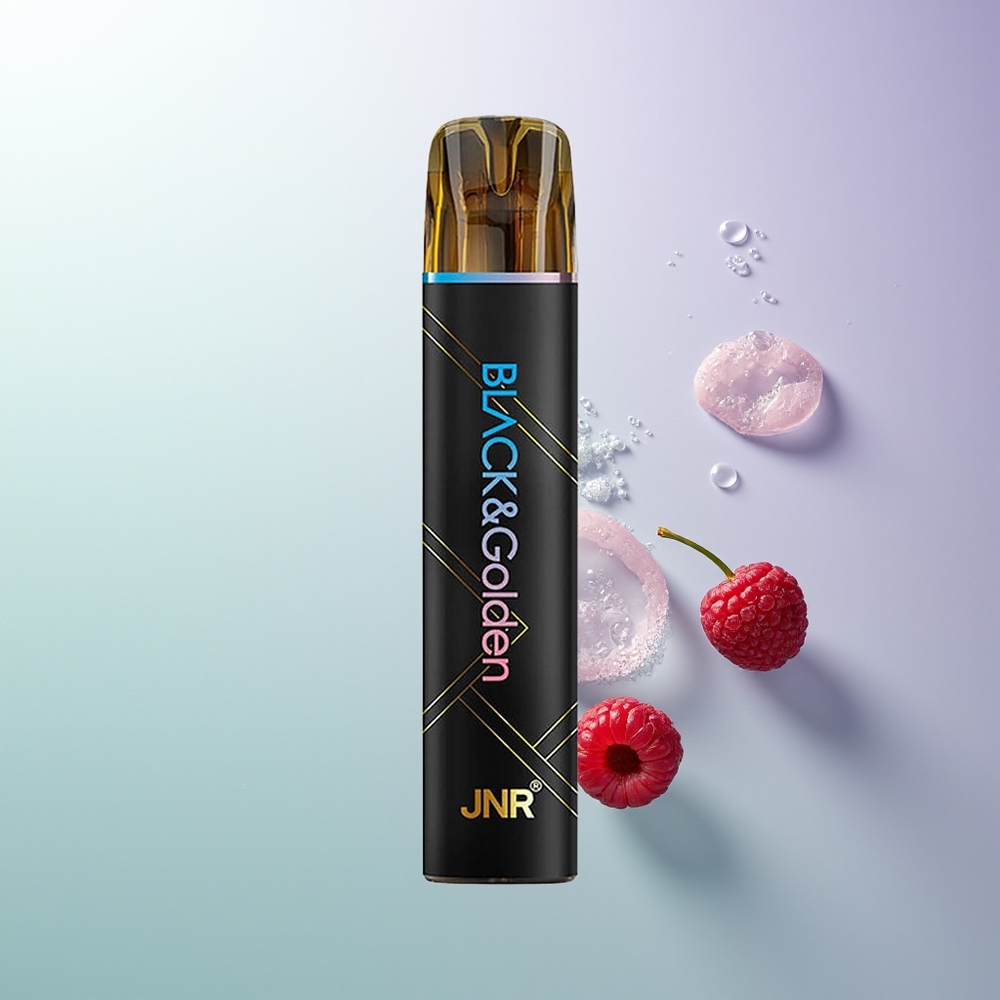 JNR Black&Golden 800 Pufova 550mAh 2ml E-Liquid TPD Bez Punjenja 2% Nikotina Plava Malina Trešnja