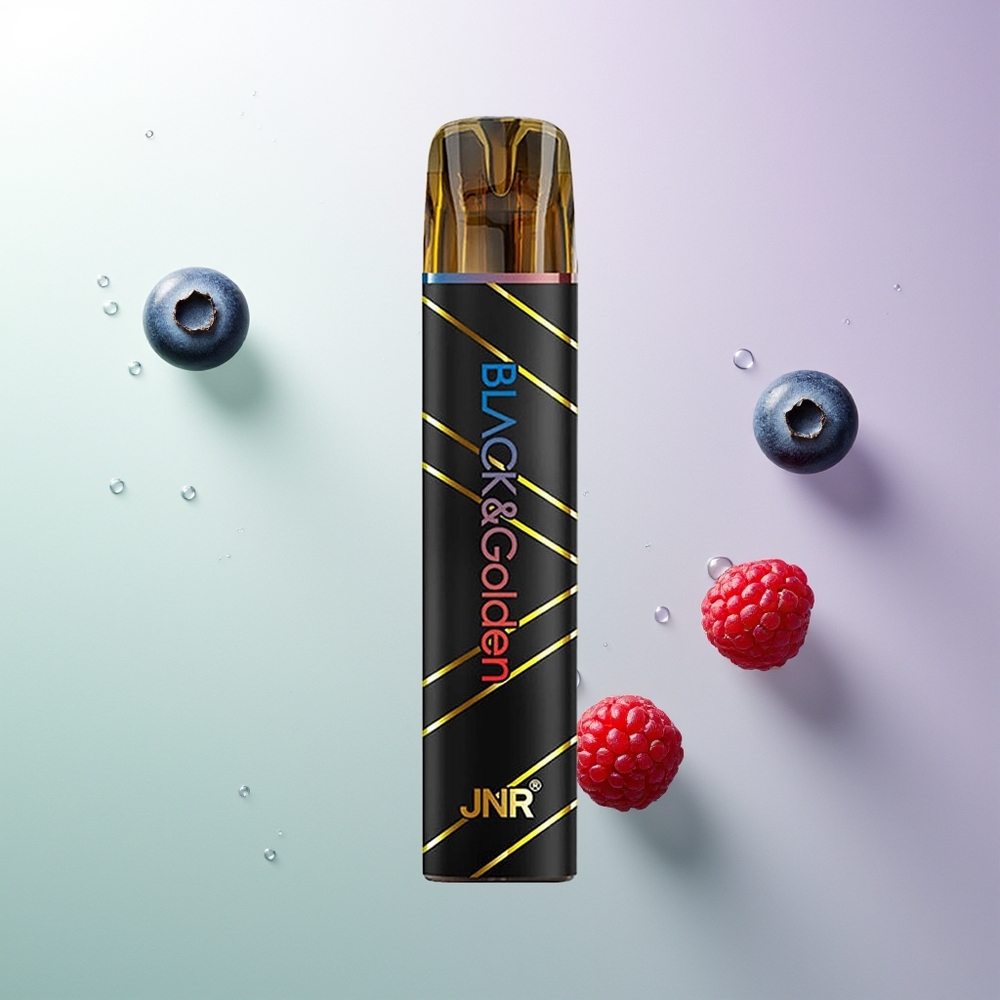 JNR Black&Golden 800 Pufova 550mAh 2ml TPD Bez Punjenja 2% Nikotina Borovnica Kisela Malina
