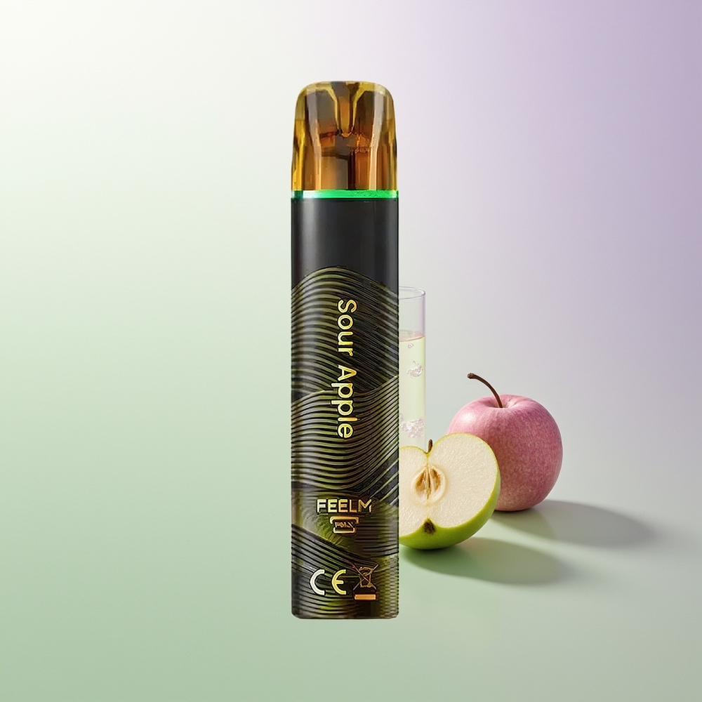 JNR Black&Golden 800 Pufova 550mAh 2ml TPD Bez Punjenja 2% Nikotina Kisela Jabuka