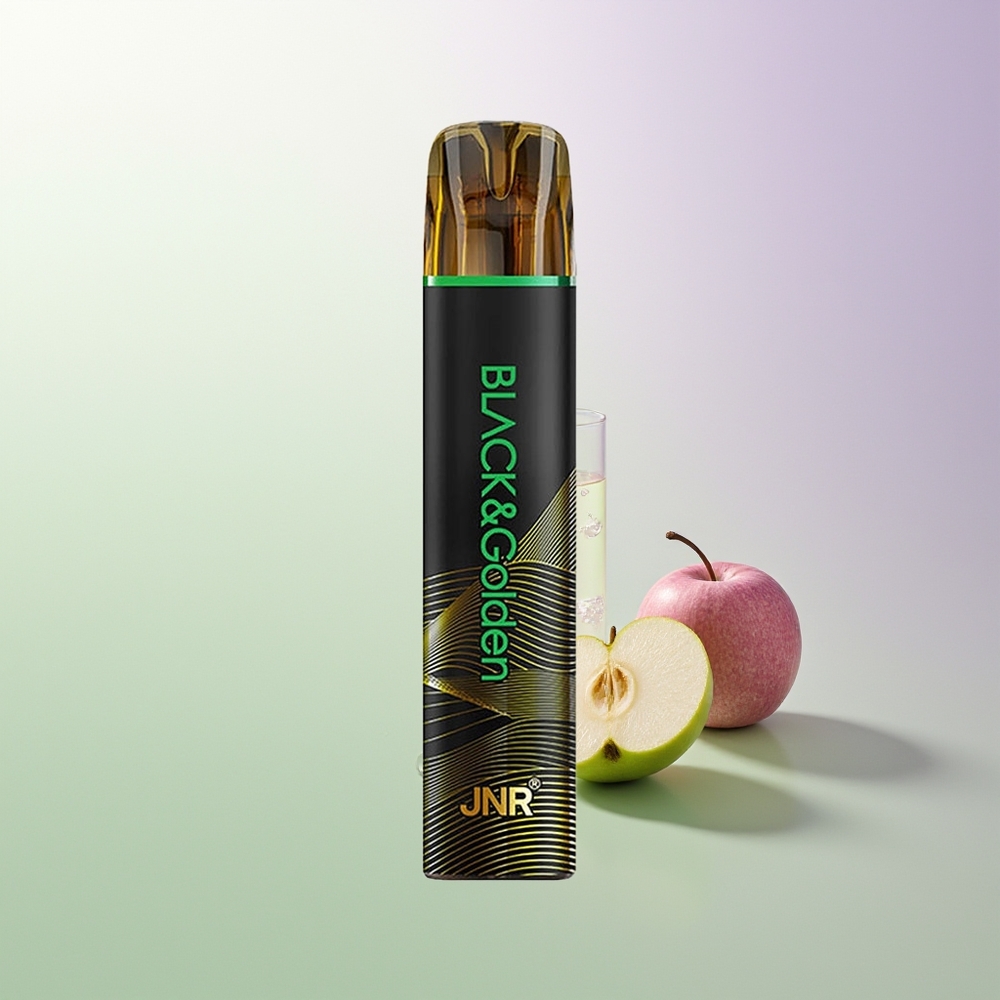JNR Black&Golden 800 Pufova 550mAh 2ml TPD Bez Punjenja 2% Nikotina Kisela Jabuka
