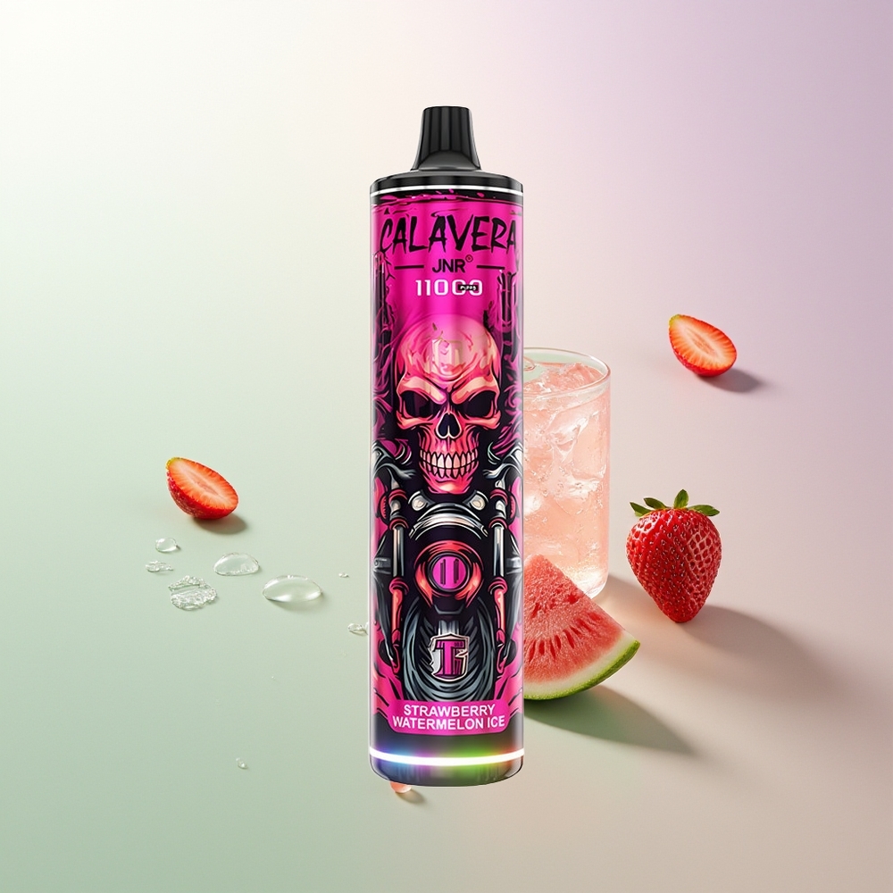 JNR Calavera 11000 Puffs Type-C 850mAh 21ml 1.0ohm Mesh 0%2%5% Nicotine Jagoda Lubenica Led Srpski Distributeri