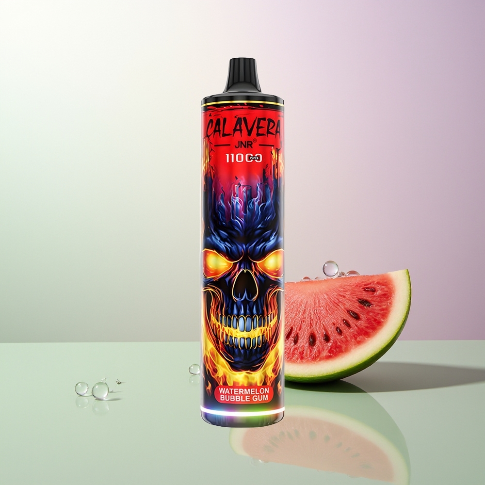 JNR Calavera 11000 Pufova Tip-C Punjenje 850 mAh Baterija 21ml Tecnost 1.0ohm Mrezasta Zavojnica 0%2%5% Nikotin Lubenica Balon Bombo