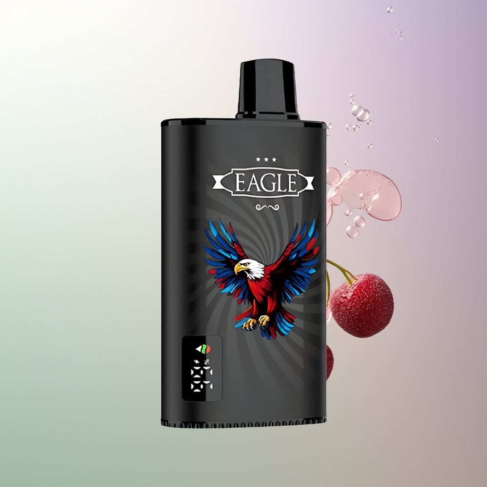 JNR EAGLE Smart 23000 Pufova Digitalni Ekran 1.0ohm Mesh Zavojnica Podešavajući Protok Vazduha Punjenje 25ml Tekućina Višnja Kola