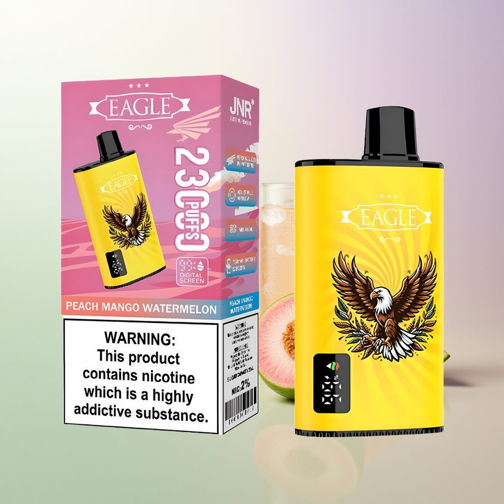 JNR EAGLE Smart 23000 Pufova Digitalni Ekran 1.0ohm Mesh Zavojnica Podesivi Protok Vazduha Tekućine Breskva Mango Lubenica Srbija Dobavljači