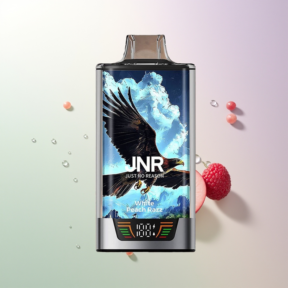 JNR Falcon Pro 28000 30ml 950mAh Dual Mesh Бела Бресква Малина