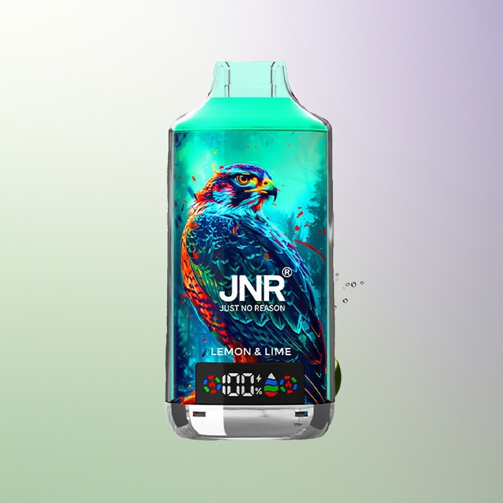 JNR Falcon X 18000 Pufova 750mAh 24ml Dvostruka Mreža Dvostruko Jezgro Digitalni Ekran Type-C Brzo Punjenje 0% 2% 5% Limun Limeta