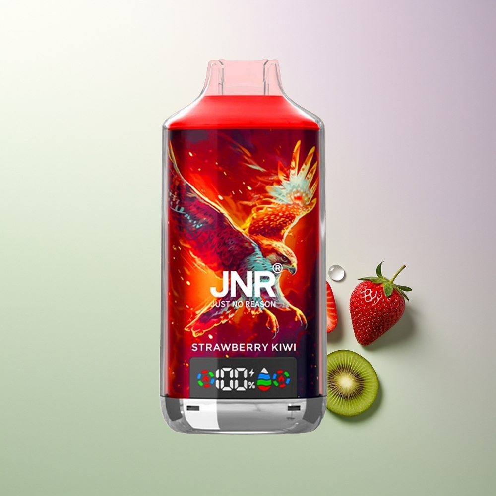 JNR Falcon X 18000 Pufova 750mAh 24ml Dvostruka Mreža i Dvostruko Jezgro Digitalni Ekran Type-C Brzo Punjenje 0% 2% 5% Jagoda Kivi