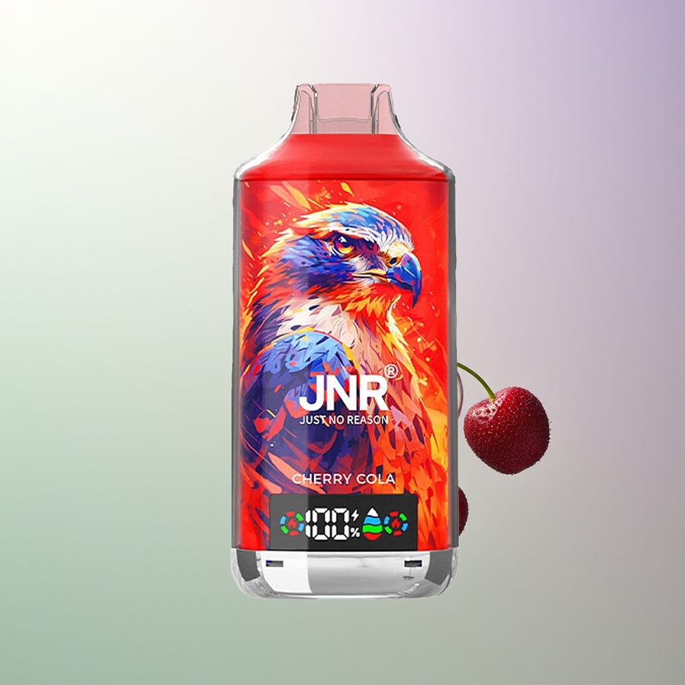 JNR Falcon X 18000 Pufova Dual Mesh Dual Core Digitalni Ekran Type-C Brzo Punjenje 750mAh 24ml 0% 2% 5% Trešnja