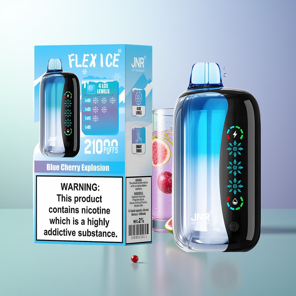 JNR Flex Ice 21000 Pufova Prilagodljiv Led Dodir Ekran Dvostruka Mreža Tip-C Plava Trešnja Eksplozija