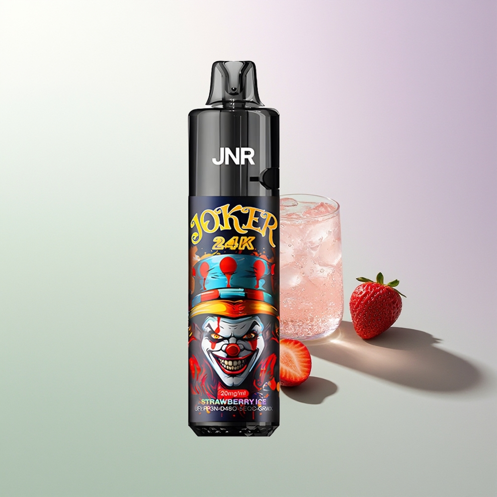 JNR Joker 24000 Puff 2% Nikotina Vidljivi Nivo Tekućine Jagoda Led Srbija Dobavljači
