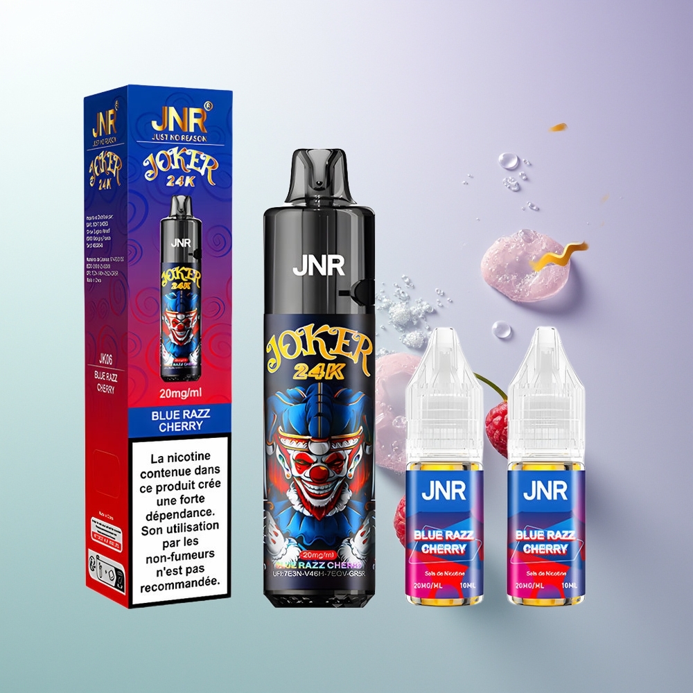 JNR Joker 24000 Pufova Refillable Pod Plavo Malina Trešnja