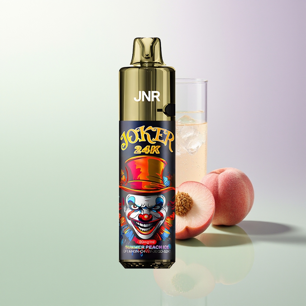 JNR Joker 24000 Pufova Refillable Vidljivi Nivo Tekućine 800mAh Baterija Letnja Breskva Led