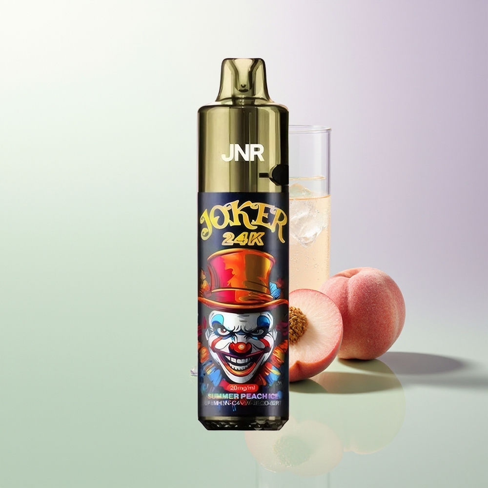 JNR Joker 24000 Pufova Refillable Vidljivi Nivo Tekućine 800mAh Baterija Letnja Breskva Led