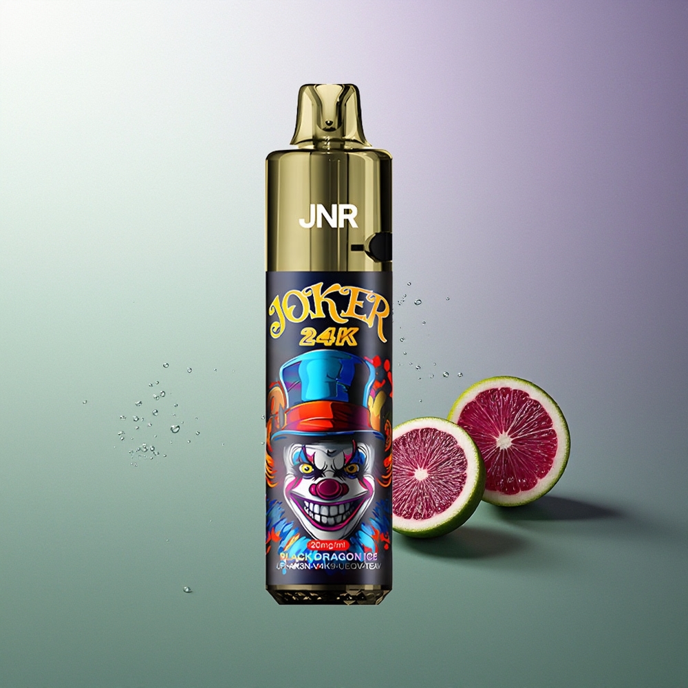 JNR Joker 24K Pufova Jednokratna Vape Refillable 10ml Vidljivi Nivo Tekućine 800mAh Baterija Crni Zmaj Led Srpski Dobavljači