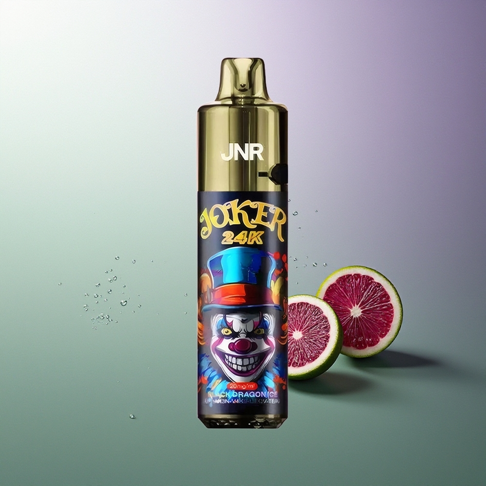 JNR Joker 24K Pufova Jednokratna Vape Refillable 10ml Vidljivi Nivo Tekućine 800mAh Baterija Crni Zmaj Led Srpski Dobavljači