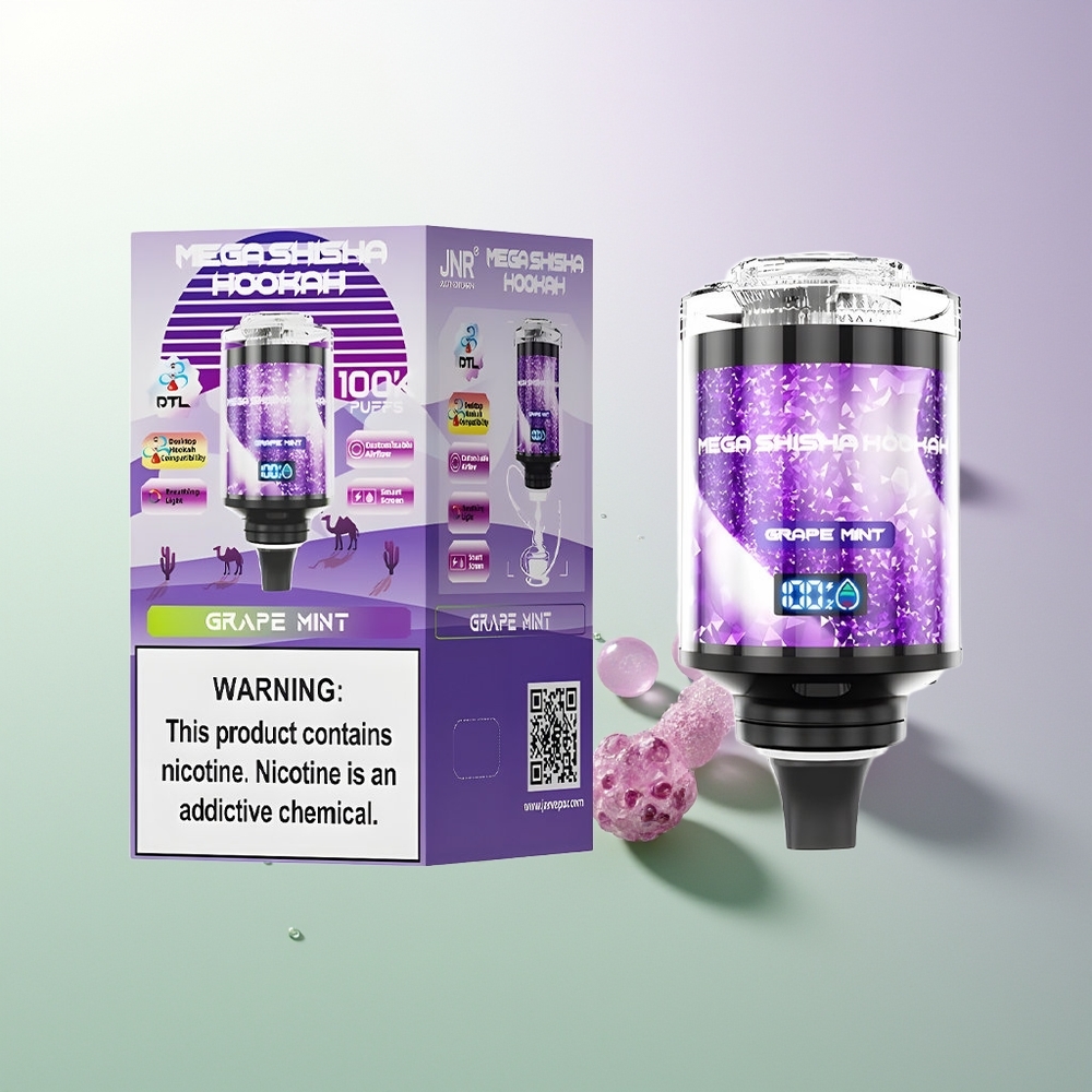 JNR Mega Shisha Hookah 100K 2200mAh Pamučno-Mentol