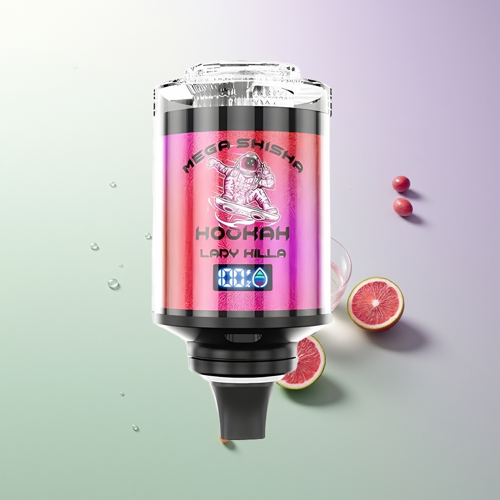JNR Mega Shisha Hookah 100K 60ml 2200mAh Tip-C Ekran Lady Killa Srbija Distributeri
