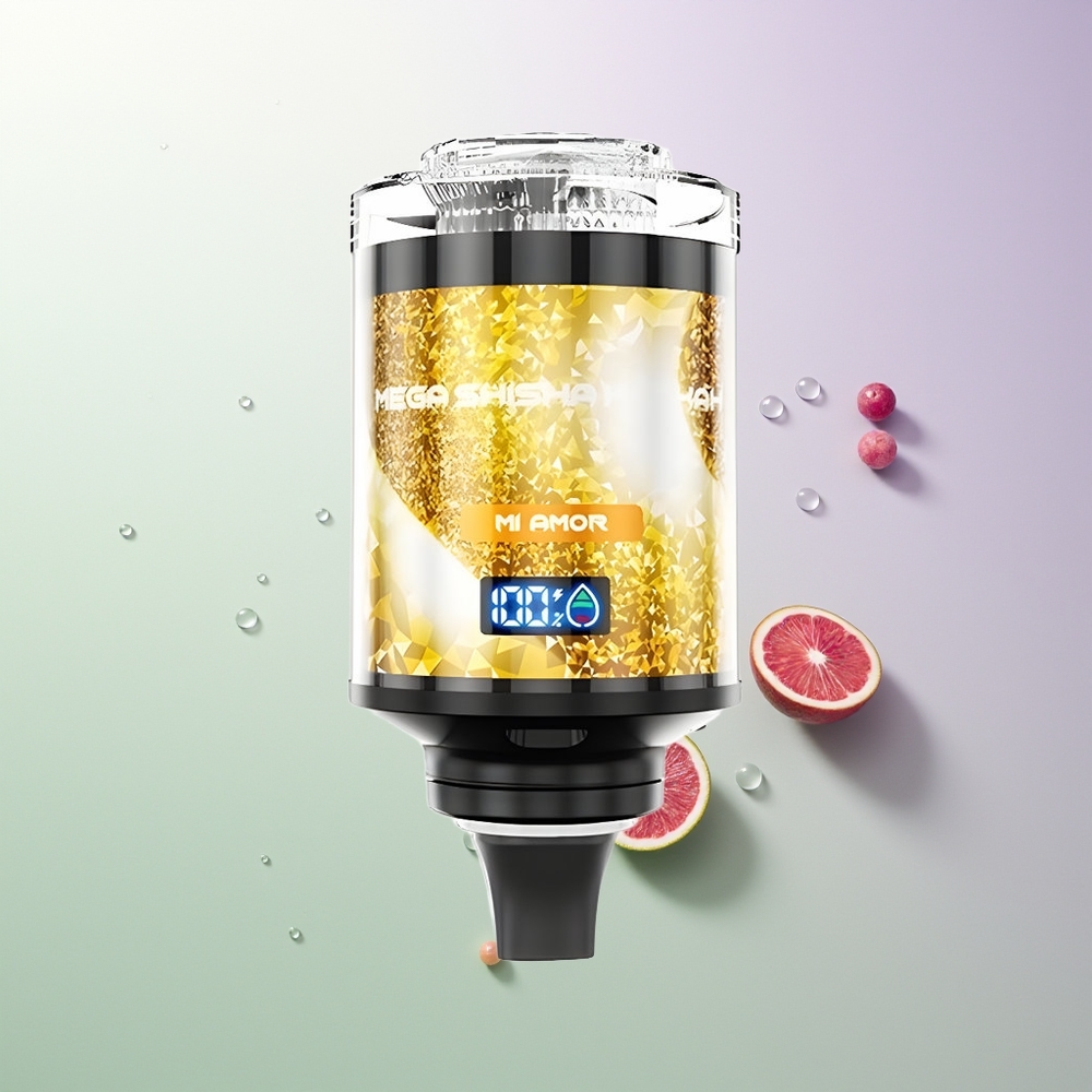 JNR Mega Shisha Hookah 100K 60ml 2200mAh Tip-C Interaktivni Pametni Ekran Podesivi Protok Vazduha 2% Nikotina Mi Amor