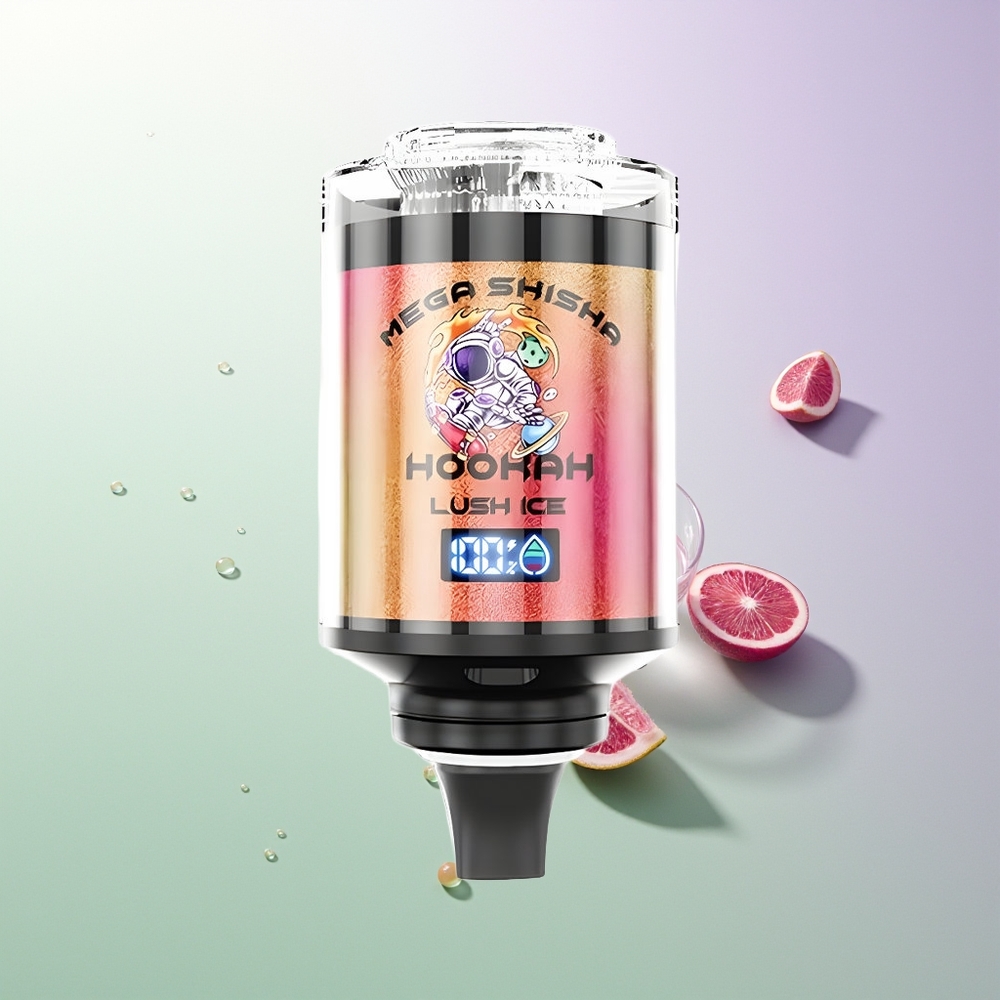 JNR Mega Shisha Hookah 100K Breathe Light Interactive Smart Screen Podesivi Protok Vazduha 2% Nikotina Lush Ice (Sočni Led)