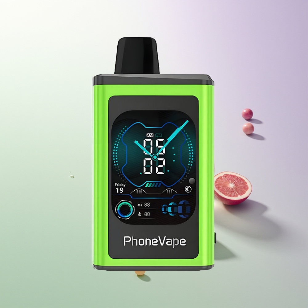 JNR PhoneVape 30000 puševa Punjenja preko Type-C Turbo Režim Podešavanje Protoka Vazduha Aplikacija Kontrola Kisele Jabuke Led