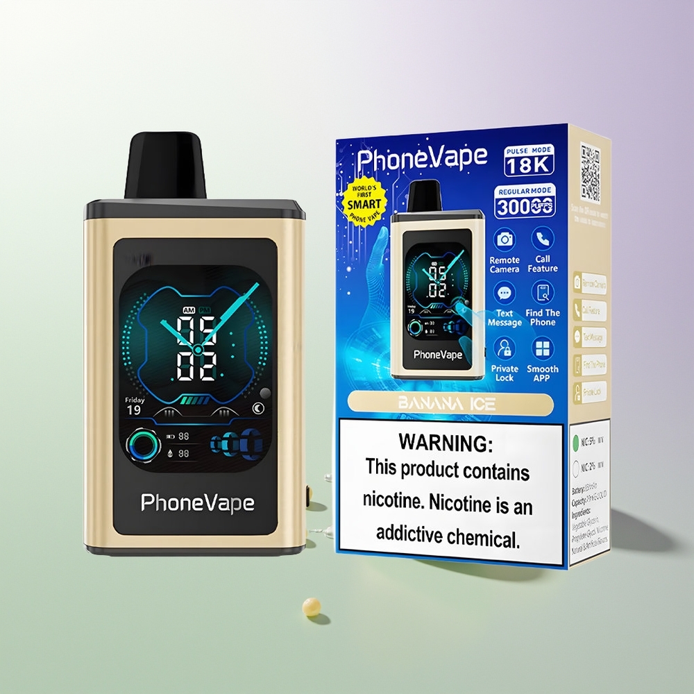JNR PhoneVape 30000 puševa Turbo Režim Podešavajući Protok Vazduha Aplikacija Kontrola Banana Ledena