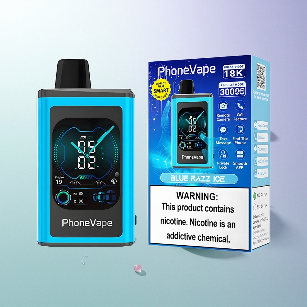 JNR PhoneVape 30000 pufova Punjenje preko Type-C Turbo Režim Podešavanje Protoka Vazduha Aplikacija Kontrola Plava Malina Led Srbija Dobavljači