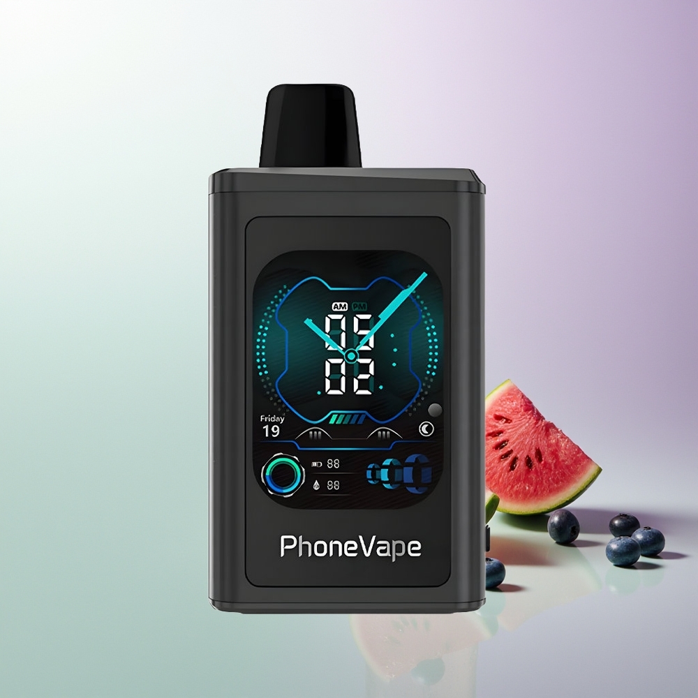 JNR PhoneVape 30000 pufova Turbo Mode Podešavanje Protoka Vazduha 850mAh Tip-C Punjenje Borovnica Lubenica