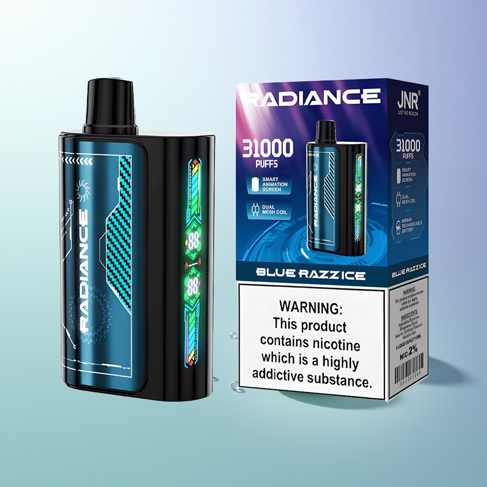 JNR Radiance 31000 Pufova 28ml Dual Mesh Plavi Malina Led