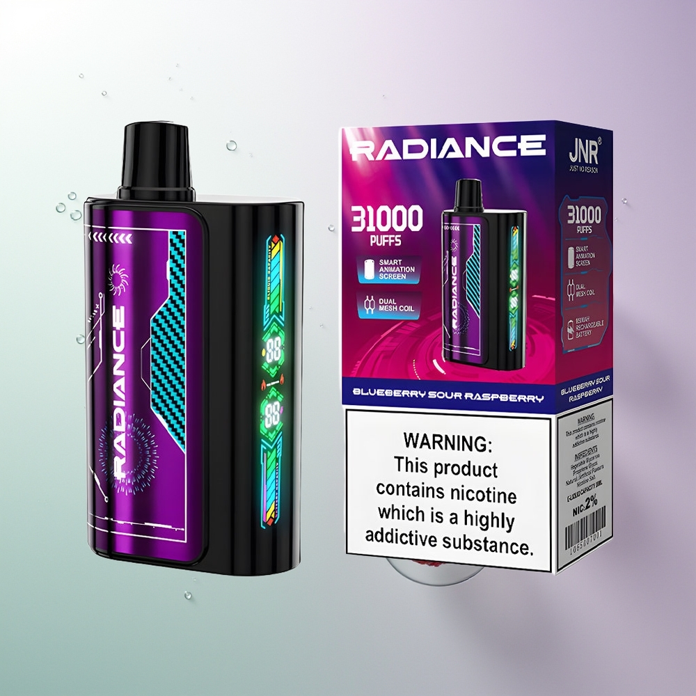 JNR Radiance 31000 Pufova Dual Mesh Ekran 28ml Borovnica-Kisela Malina