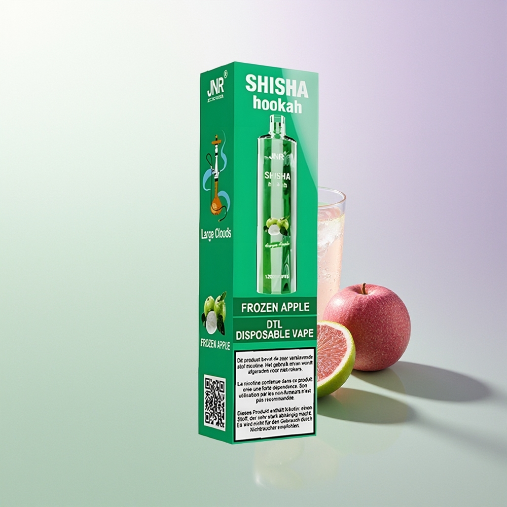 JNR Shisha Hookah 12000 Pufova 750mAh 24ml 0.6 Ohm Mesh Zamrznuta Jabuka