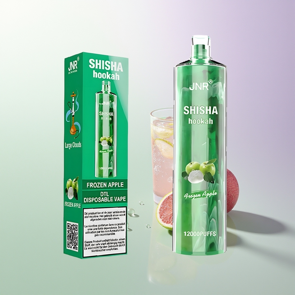 JNR Shisha Hookah 12000 Pufova 750mAh 24ml 0.6 Ohm Mesh Zamrznuta Jabuka