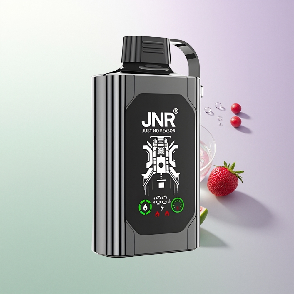 JNR Shisha Hookah Box 20500 Puffs HD Display 1000mAh Type-C Quick Charge Dual Mesh Coil Dual Core 25ml 0%2%5% Mešano Jagoda Led