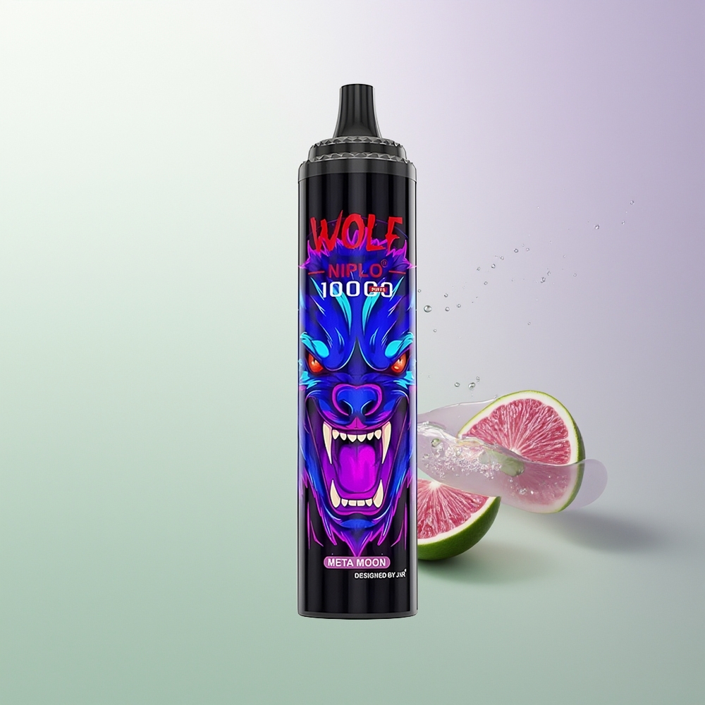 JNR Wolf Niplo 10000 Pufova Mesh 1.0 Ohm 650mAh 20ml 0/2/5% Type-C Meta Mesec
