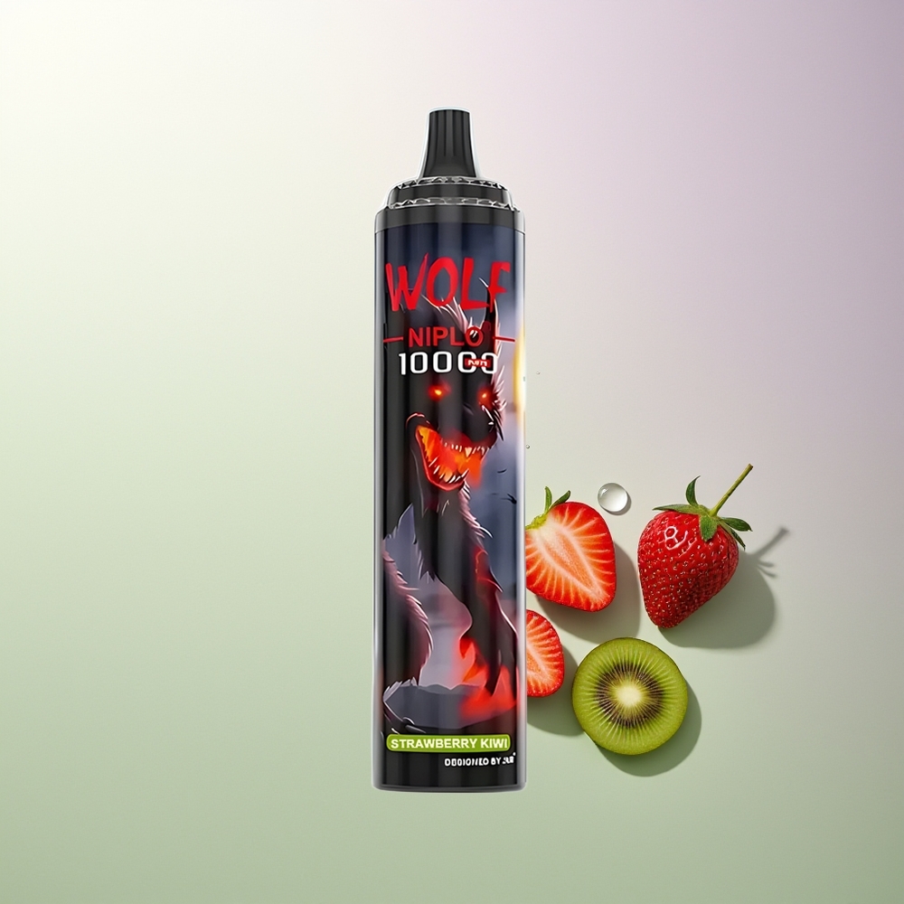 JNR Wolf Niplo 10000 Pufova Mesh Coil 1.0 Ohm 650mAh 20ml Jagoda Kivi Srpski Dileri