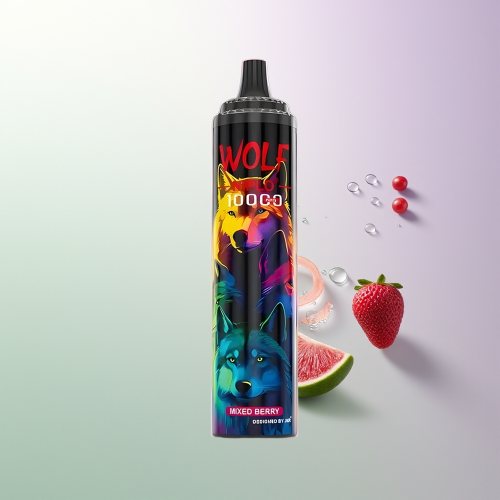 JNR Wolf Niplo 10000 Pufova Mesh Coil 1.0 Ohm 650mAh 20ml Tip-C Mešano Bobice Srpski Distributeri