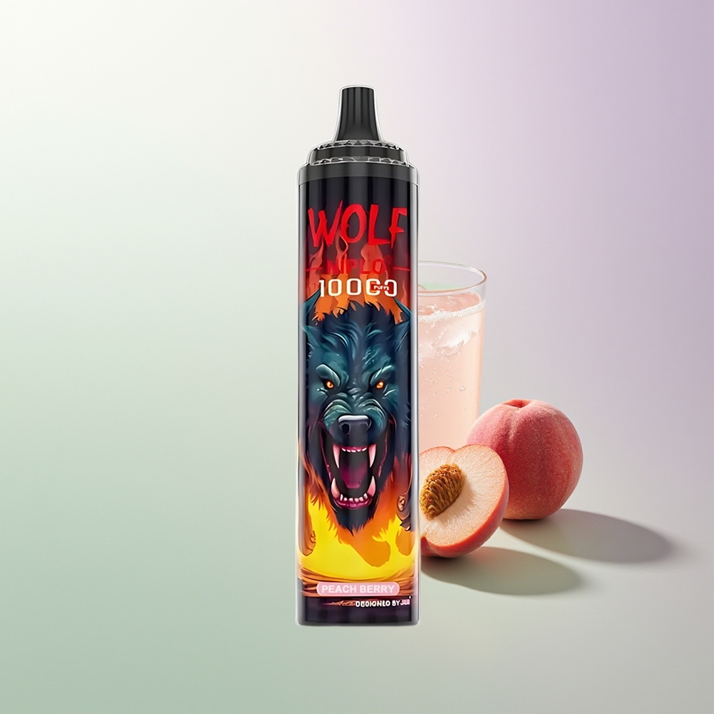 JNR Wolf Niplo 10000 Pufova Mesh Coil 1.0 Ohm 650mAh 20ml Type-C Breskva Bobica Srpski Veleprodajci