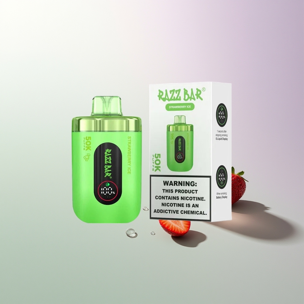 Razz Bar 50K Puffs 1.0 Ohm Mesh Coil 650mAh Type-C Jagoda Led