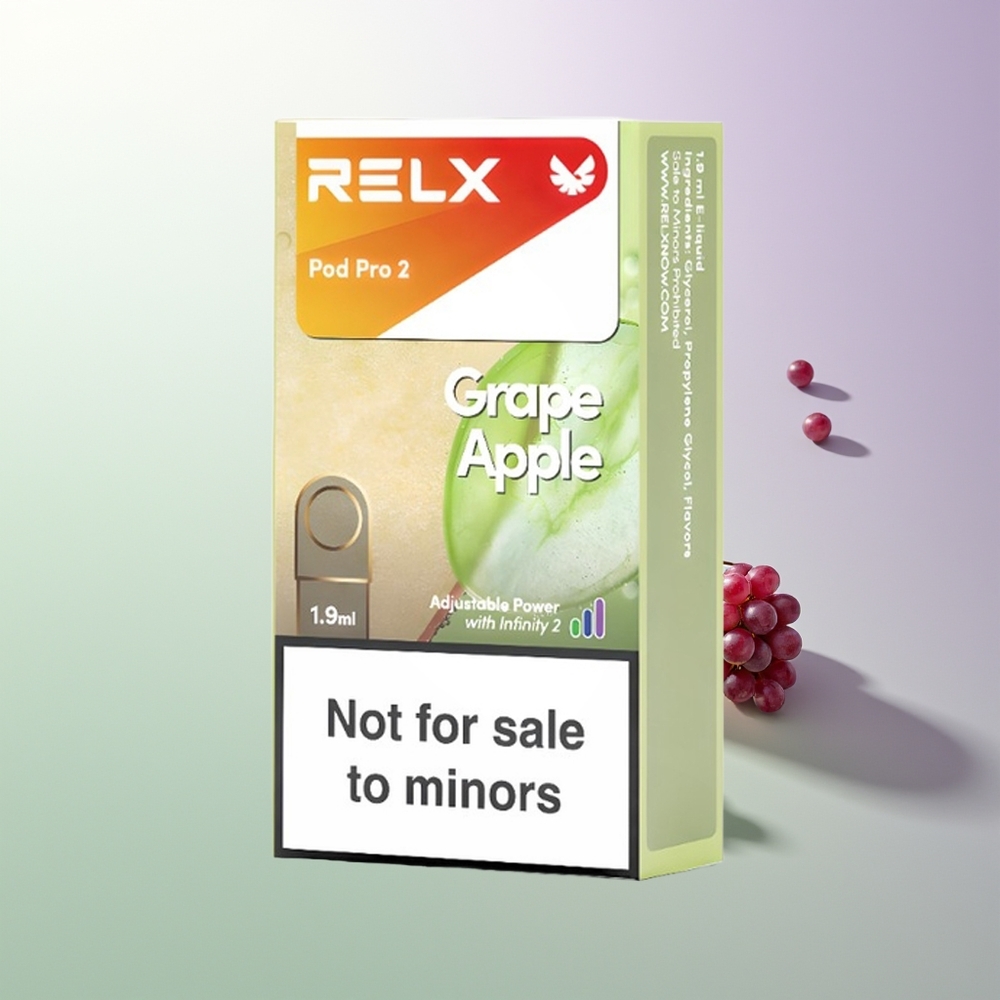 RELX Pod Pro 2 600 Puffova 1.9ml 3 Režima Napona Groždje Jabuka Srbijski Dobavljači
